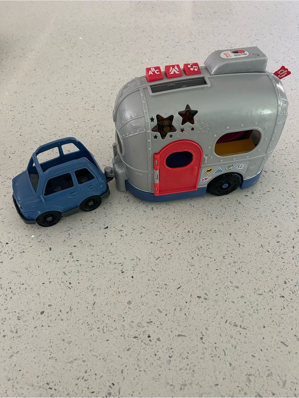Fisher Price Little People Toy Camper Trailer Playset with Car